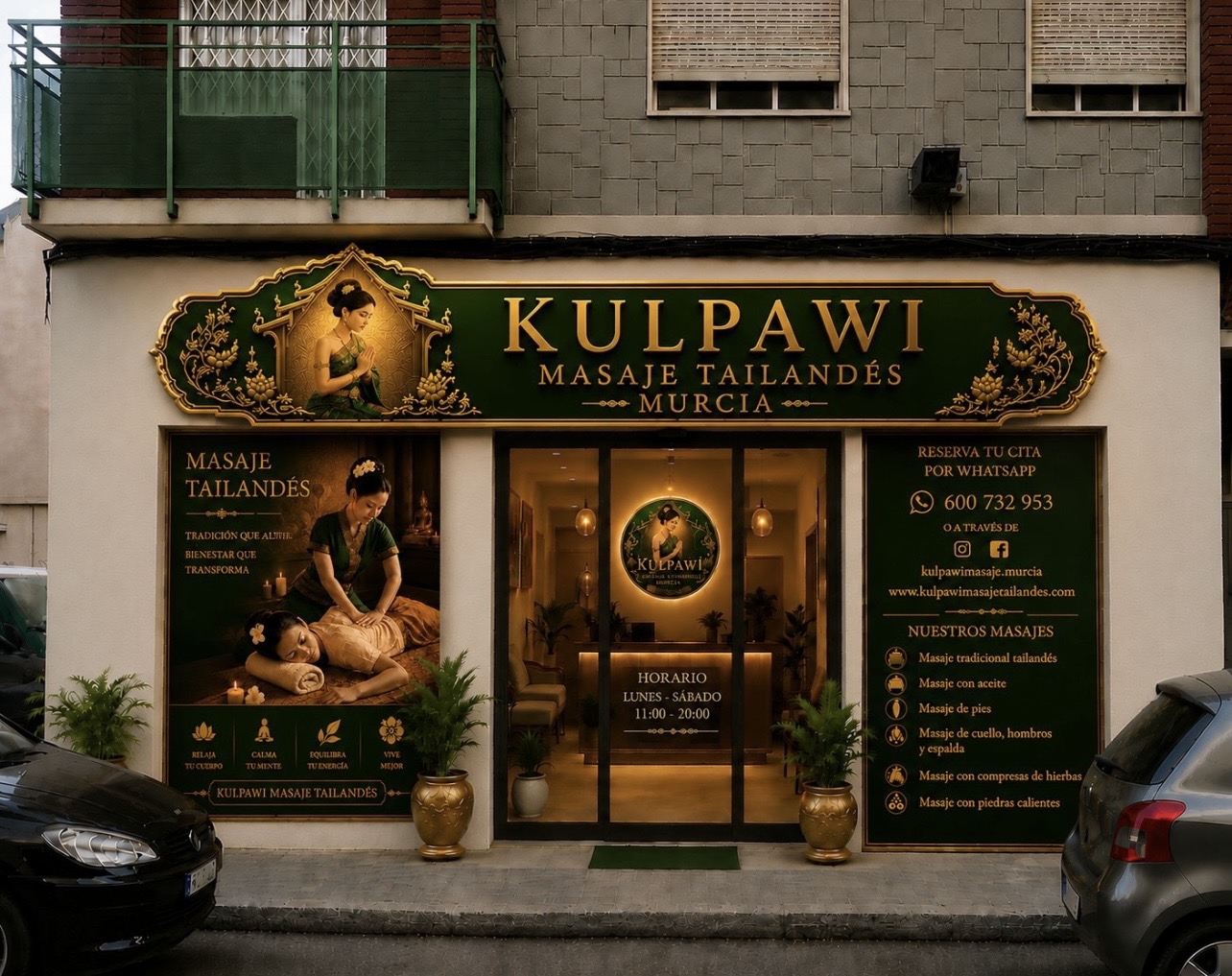 Fachada de KULPAWI en Calle Asturias, Murcia