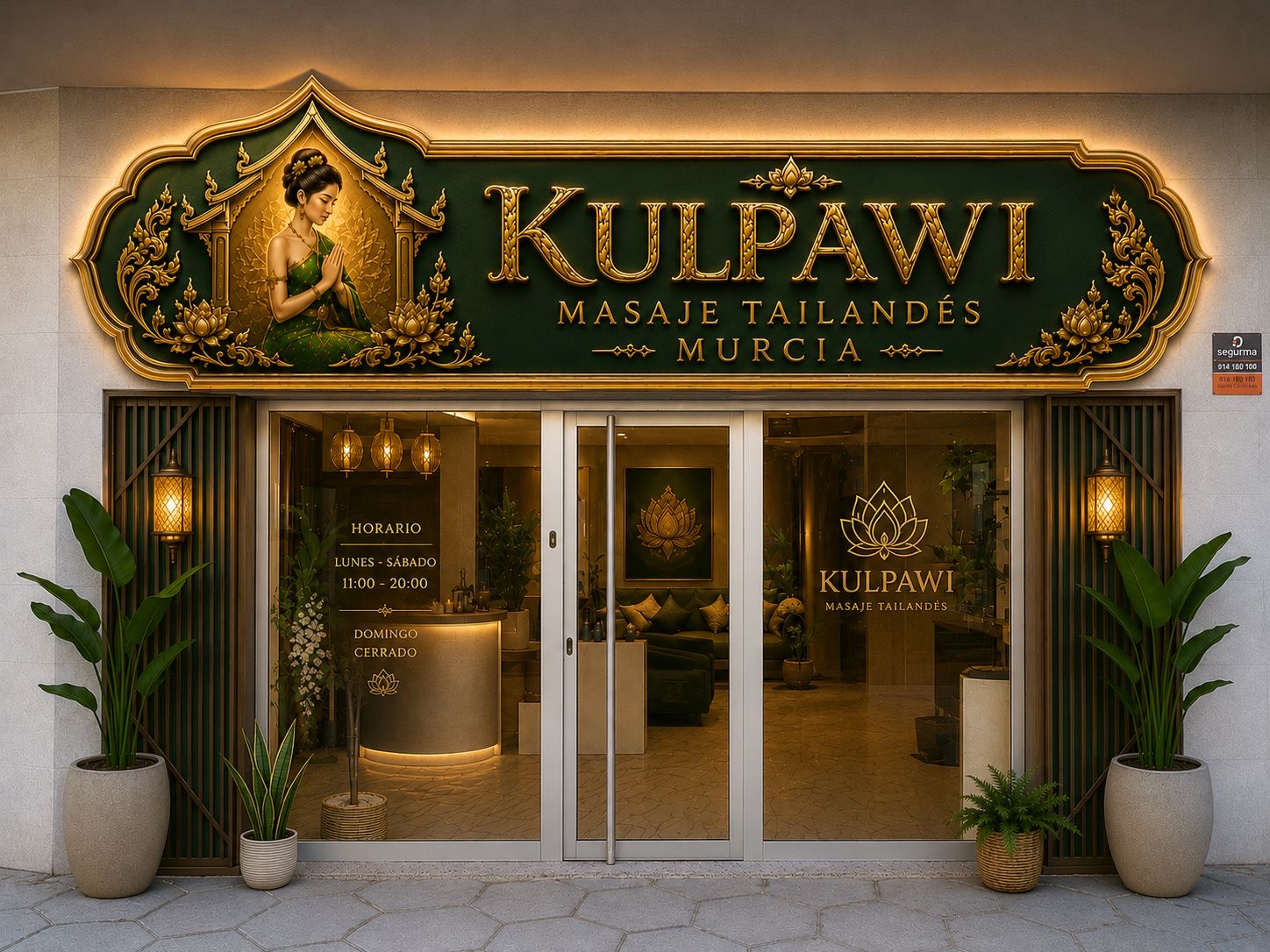 Fachada de KULPAWI Masaje Tailandés en Murcia